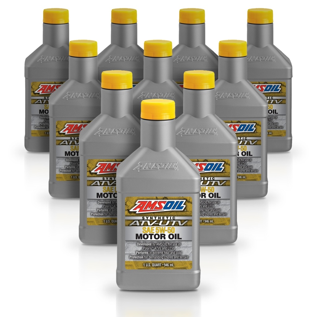 Kit 10 Litros 10W-50 Synthetic ATV/UTV Motor Oil AMSOIL