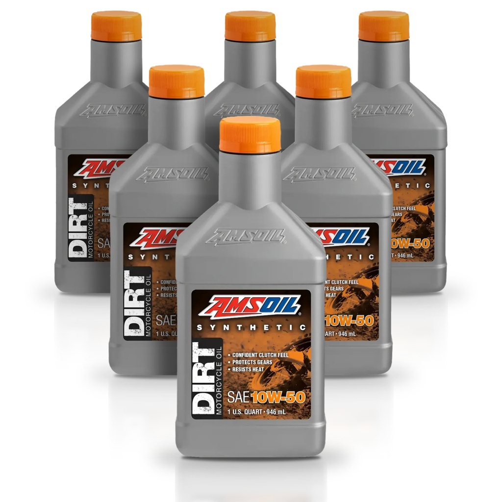 Kit 6 Litros 10W-50 Synthetic Dirt Bike Oil AMSOIL