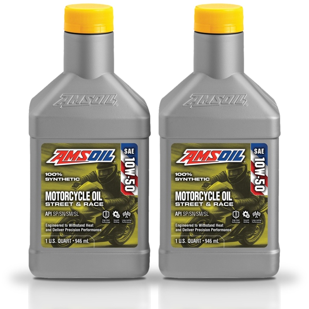 Kit 2 Litros 10W-50 Synthetic Metric Motorcycle Oil AMSOIL