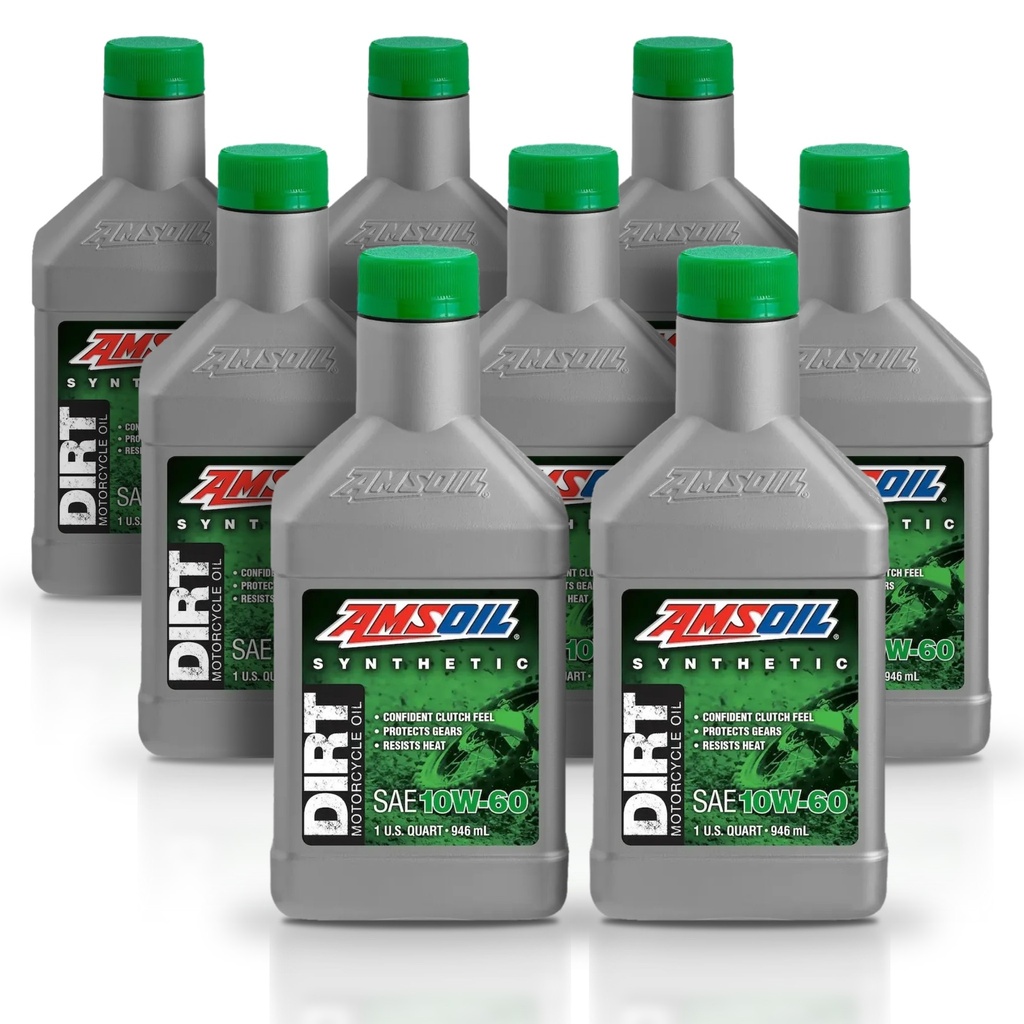 Kit 8 Litros 10W-60 Synthetic Dirt Bike Oil AMSOIL