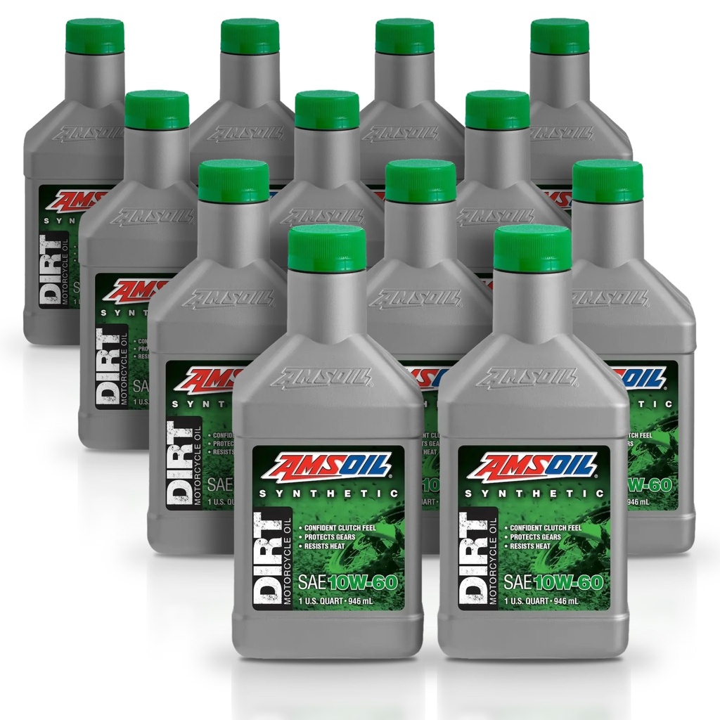 Kit 12 Litros 10W-60 Synthetic Dirt Bike Oil AMSOIL