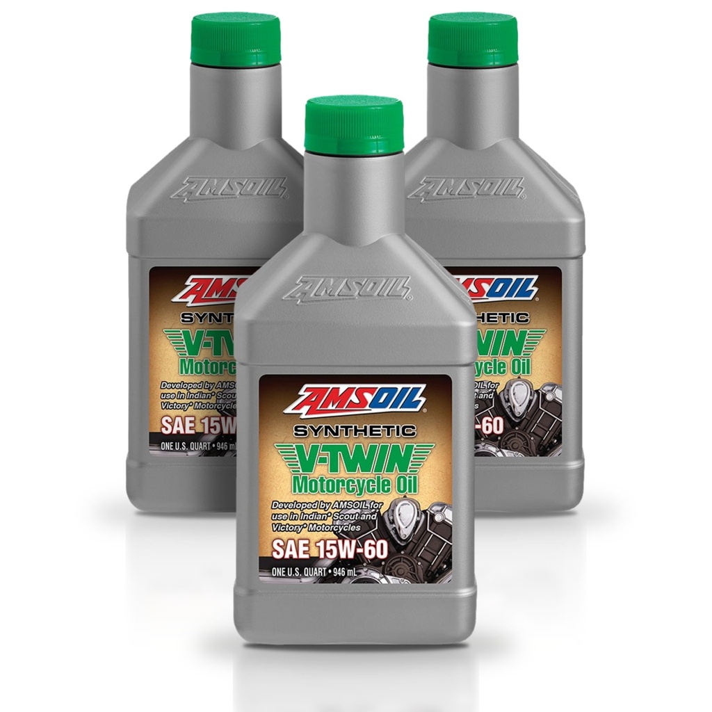 Kit 3 Litros 15W-60 Synthetic V-Twin Motorcycle Oil AMSOIL