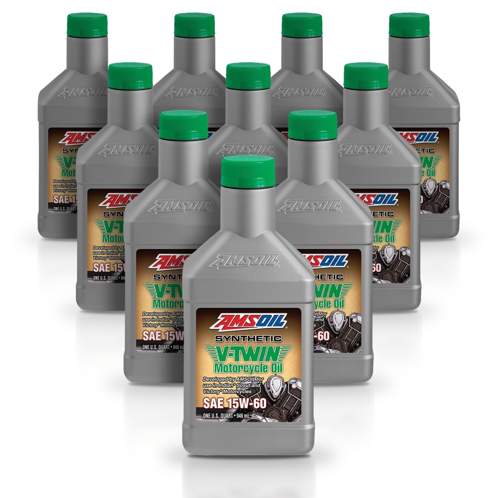 Kit 10 Litros 15W-60 Synthetic V-Twin Motorcycle Oil AMSOIL
