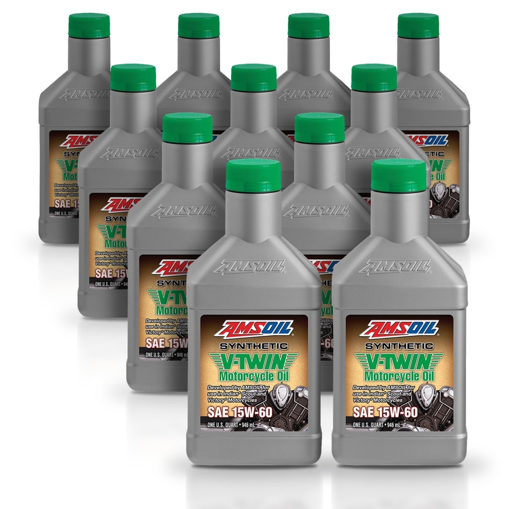 Kit 11 Litros 15W-60 Synthetic V-Twin Motorcycle Oil AMSOIL