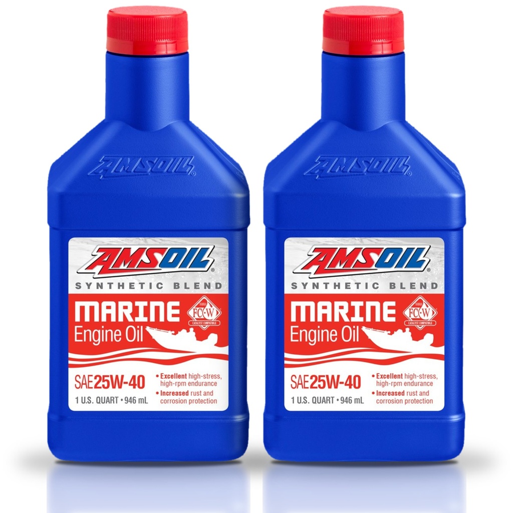 Kit 2 Litros 20W-40 Synthetic-Blend Marine Engine Oil AMSOIL