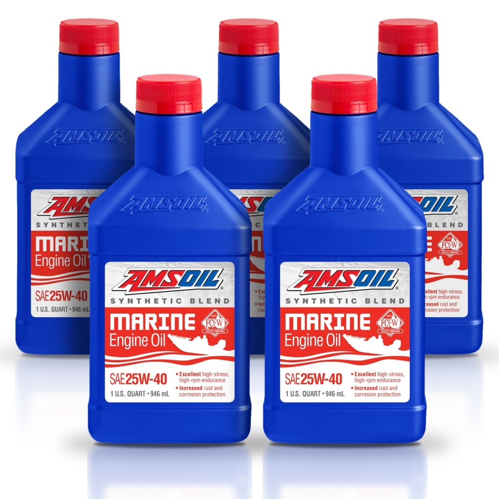 Kit 5 Litros 20W-40 Synthetic-Blend Marine Engine Oil AMSOIL