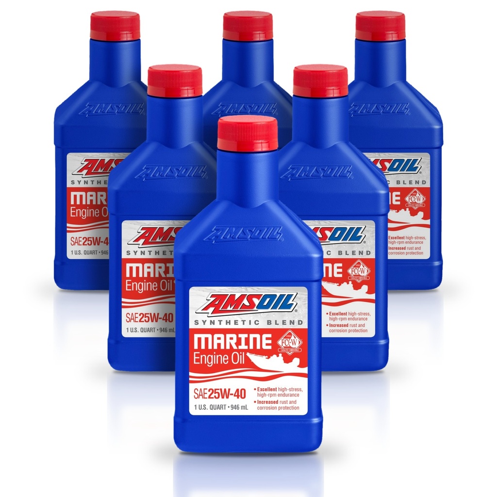 Kit 6 Litros 20W-40 Synthetic-Blend Marine Engine Oil AMSOIL