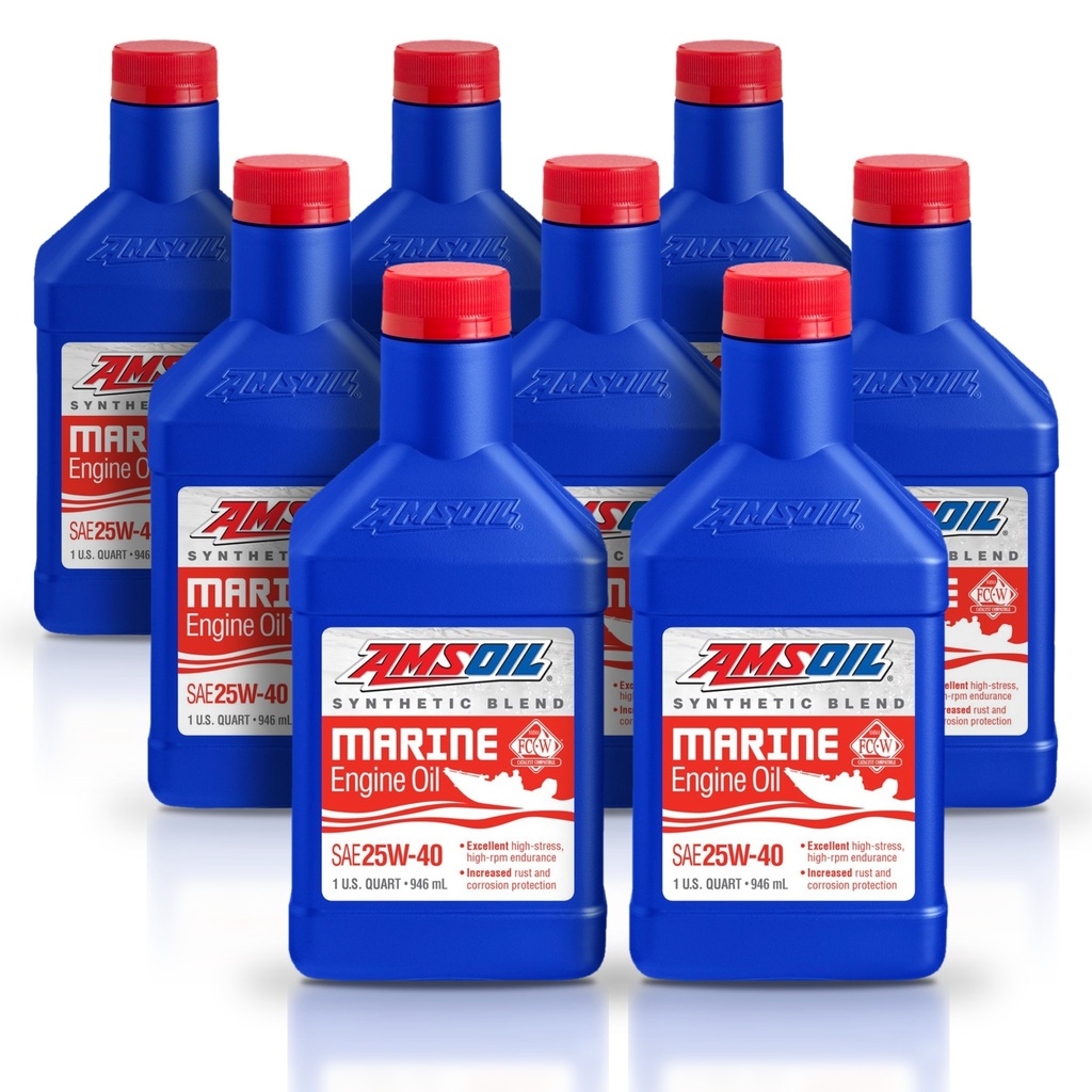 Kit 8 Litros 20W-40 Synthetic-Blend Marine Engine Oil AMSOIL