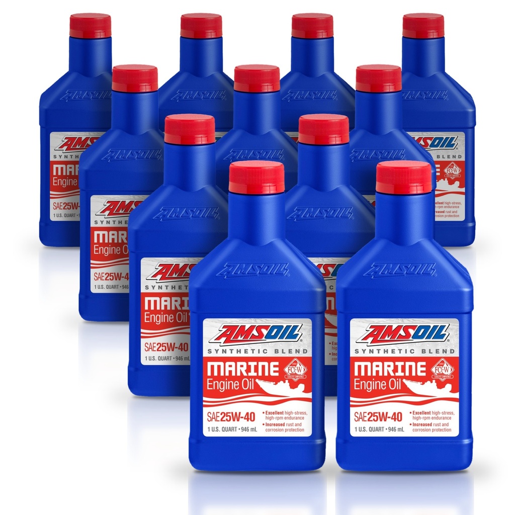 Kit 11 Litros 20W-40 Synthetic-Blend Marine Engine Oil AMSOIL