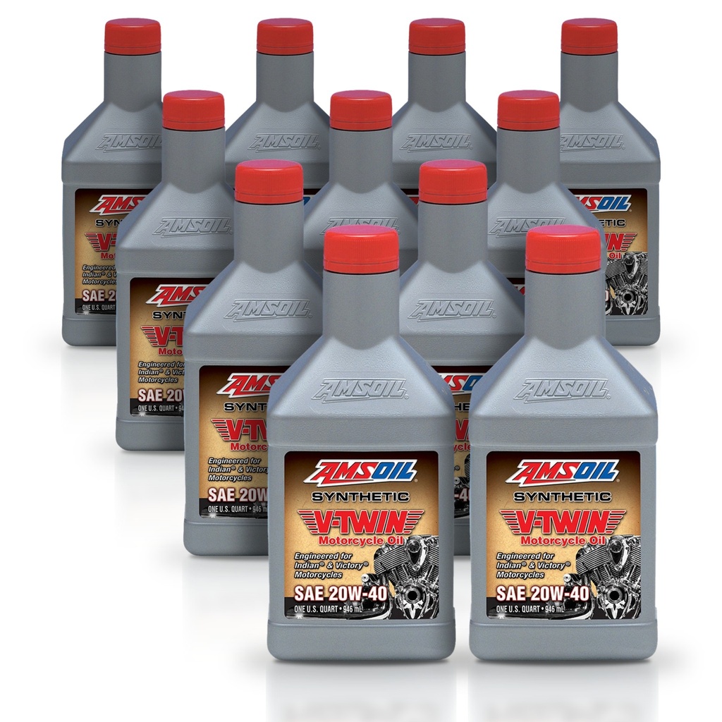 Kit 11 Litros 20W-40 Synthetic V-Twin Motorcycle Oil AMSOIL