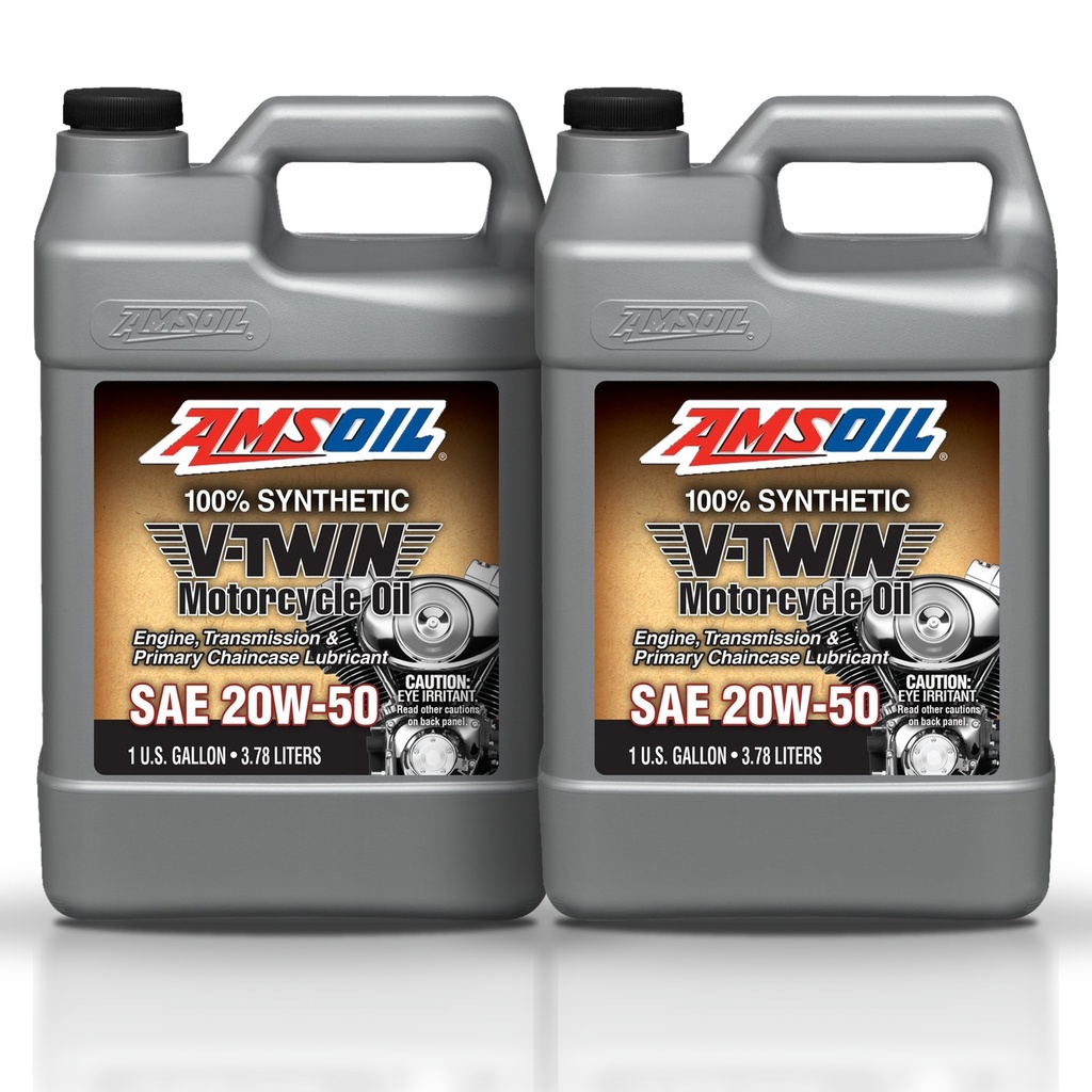 Kit 2 Galones 20W-50 Synthetic Motorcycle Oil AMSOIL