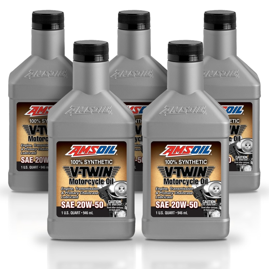 Kit 5 Litros 20W-50 Synthetic Motorcycle Oil AMSOIL