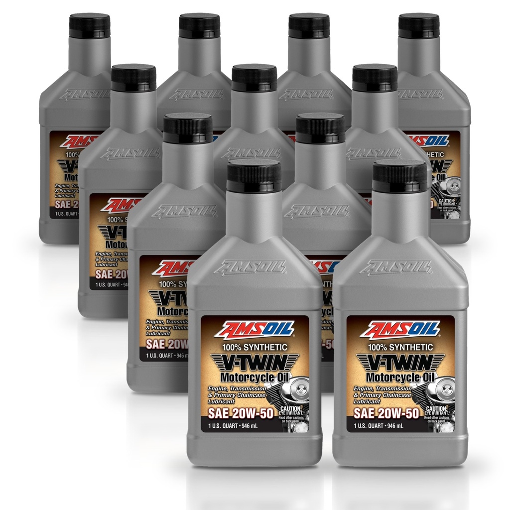 Kit 11 Litros 20W-50 Synthetic Motorcycle Oil AMSOIL