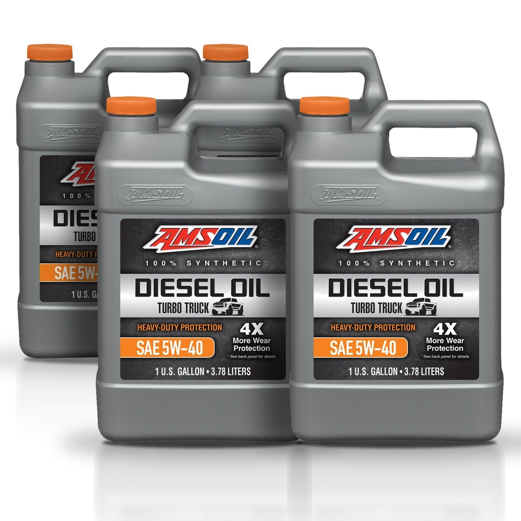 Kit 4 Galones 5W-40 Heavy-Duty Synthetic Diesel Oil AMSOIL