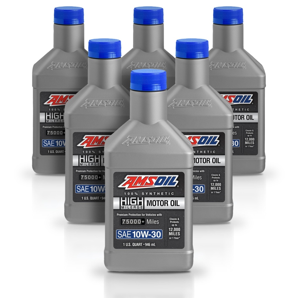 Kit 6 Litros Aceite 10W-30 sintetico alto km 946 ml AMSOIL