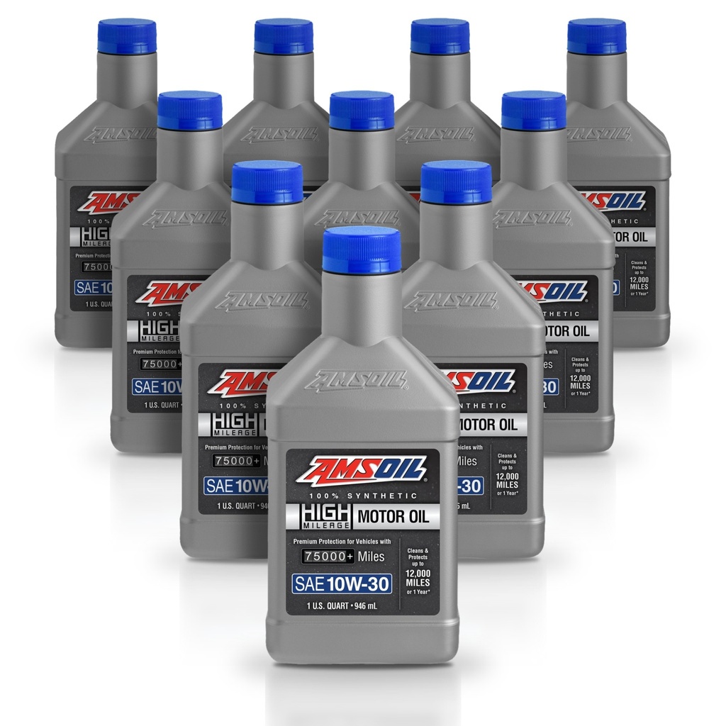 Kit 10 Litros Aceite 10W-30 sintetico alto km 946 ml AMSOIL