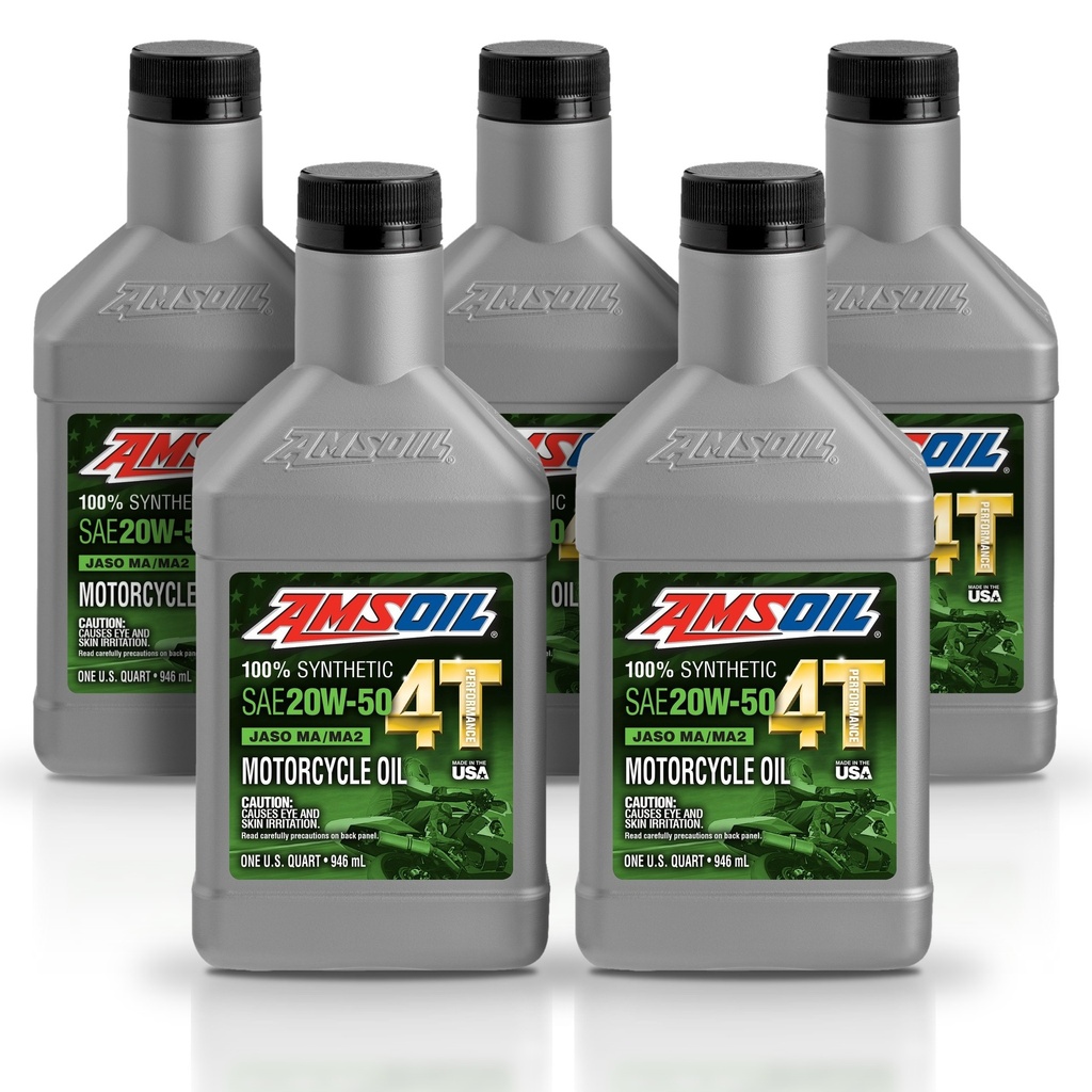 Kit 5 Litros ACEITE 4T 100 SINTETICO 20W-50 AMSOIL