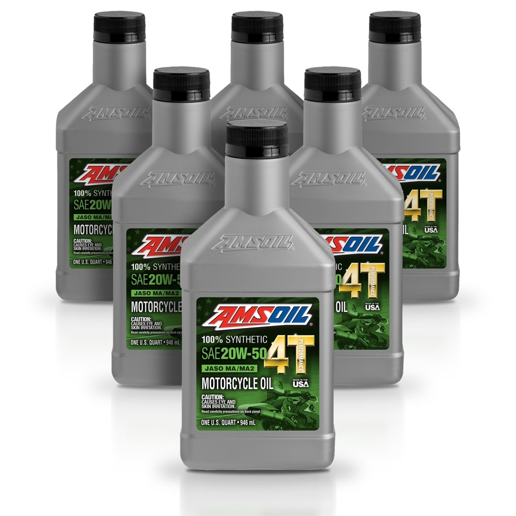 Kit 6 Litros ACEITE 4T 100 SINTETICO 20W-50 AMSOIL