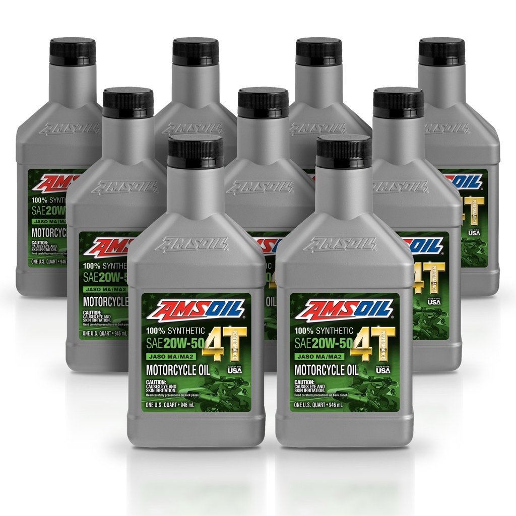 Kit 9 Litros ACEITE 4T 100 SINTETICO 20W-50 AMSOIL