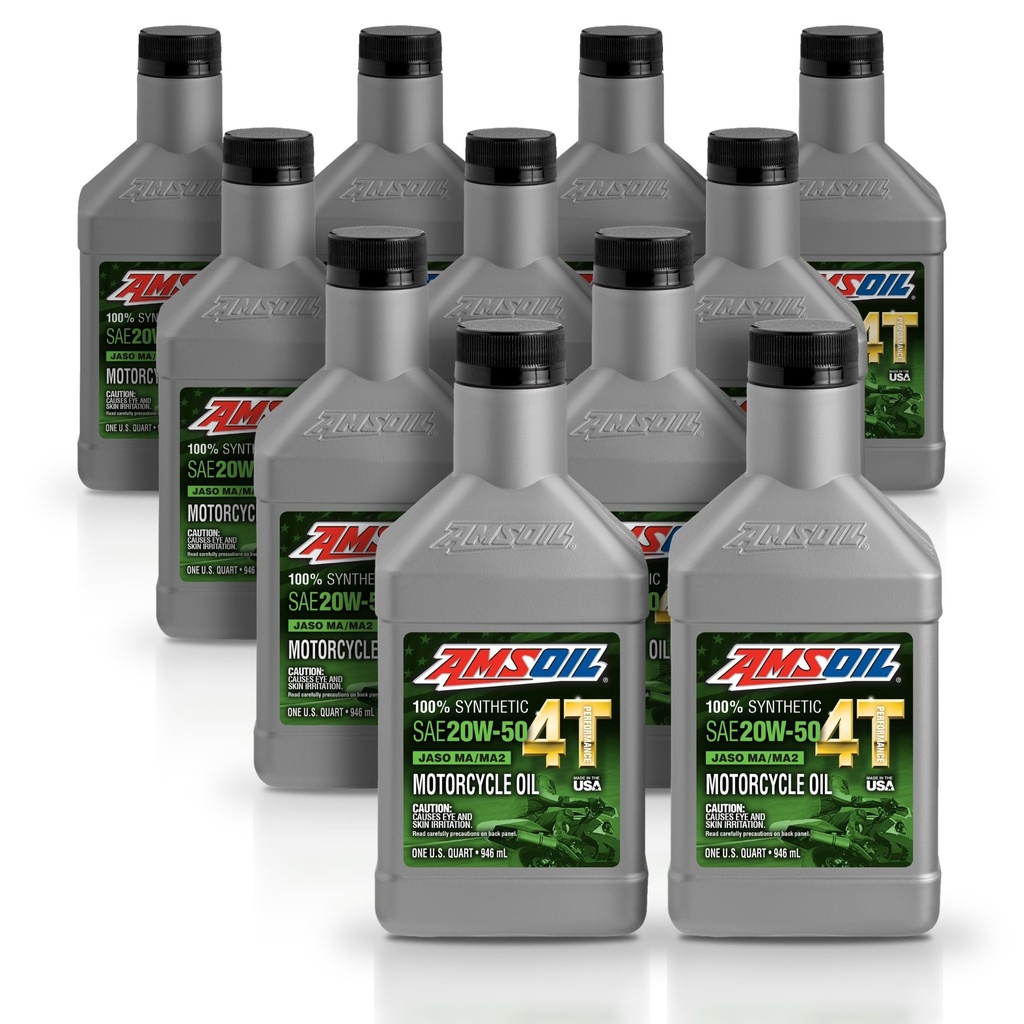 Kit 11 Litros ACEITE 4T 100 SINTETICO 20W-50 AMSOIL