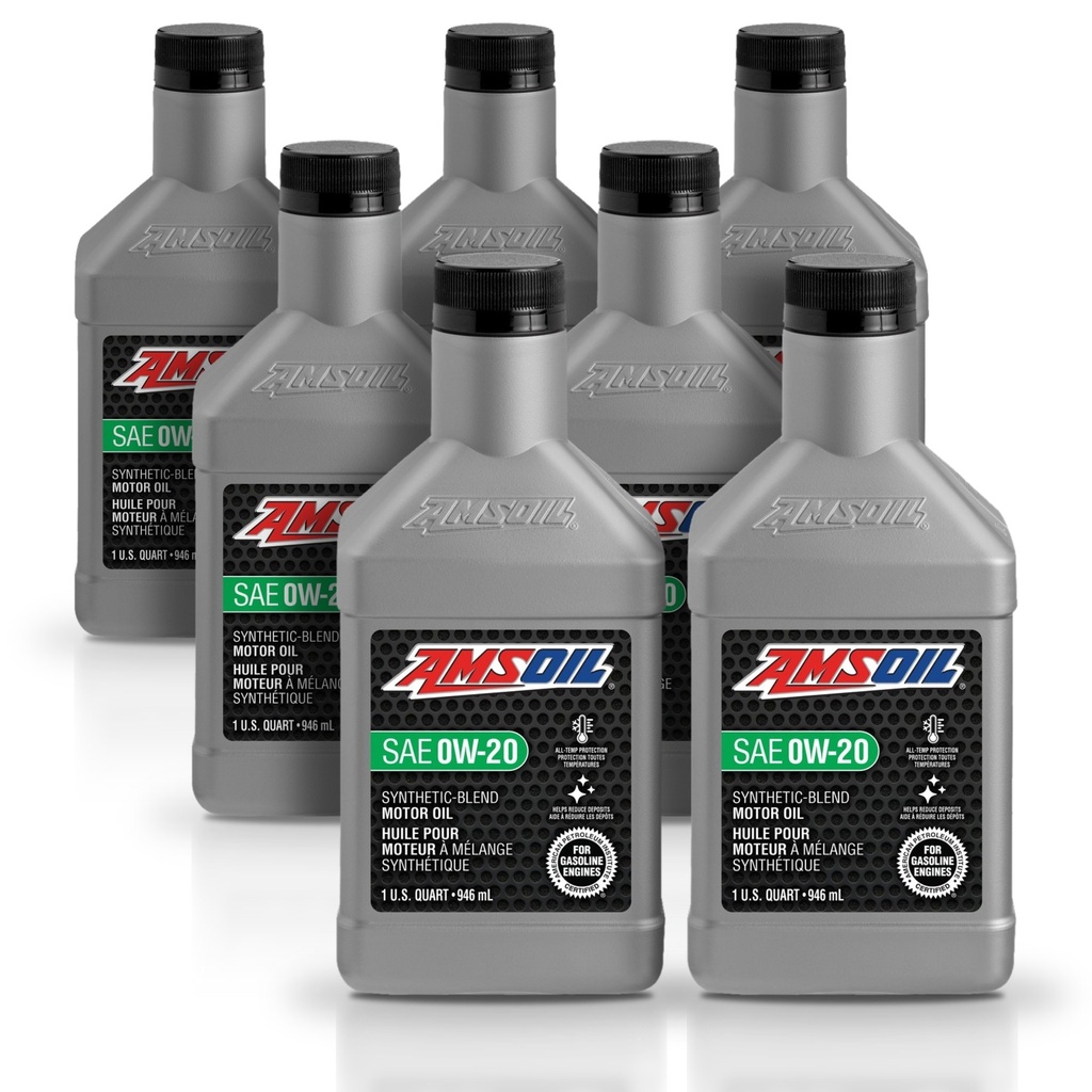 Kit 7 Litros Aceite motor Semisintetico 0W-20 946 ML AMSOIL