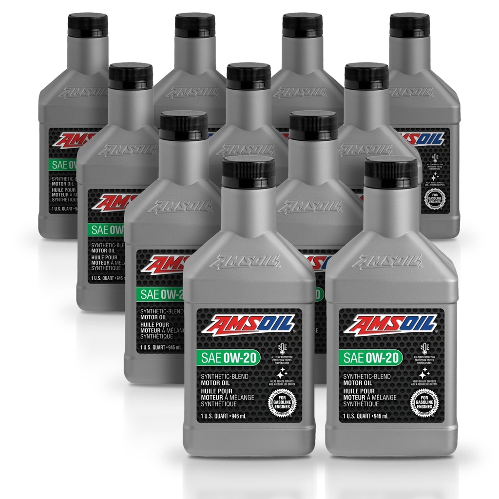 Kit 11 Litros Aceite motor Semisintetico 0W-20 946 ML AMSOIL
