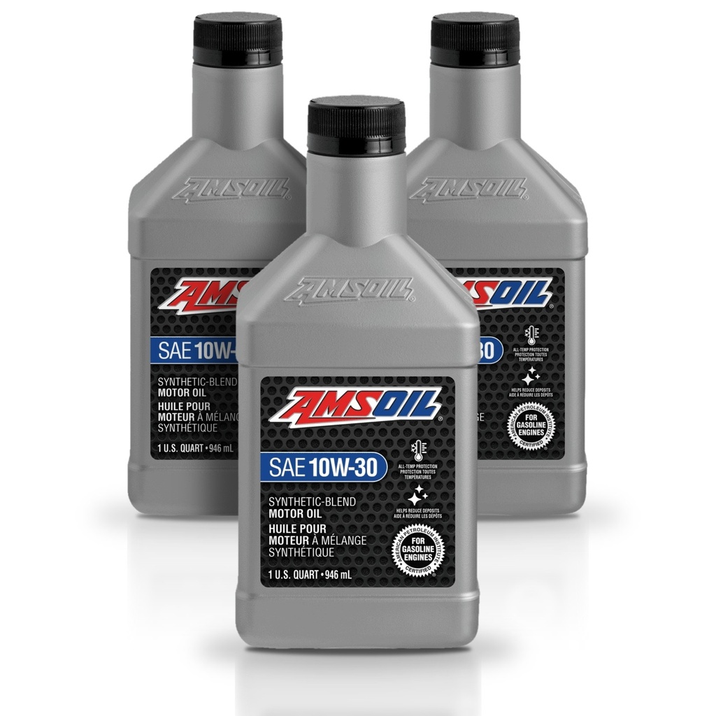 Kit 3 Litros Aceite motor Semisintetico 10W-30 946 ML AMSOIL
