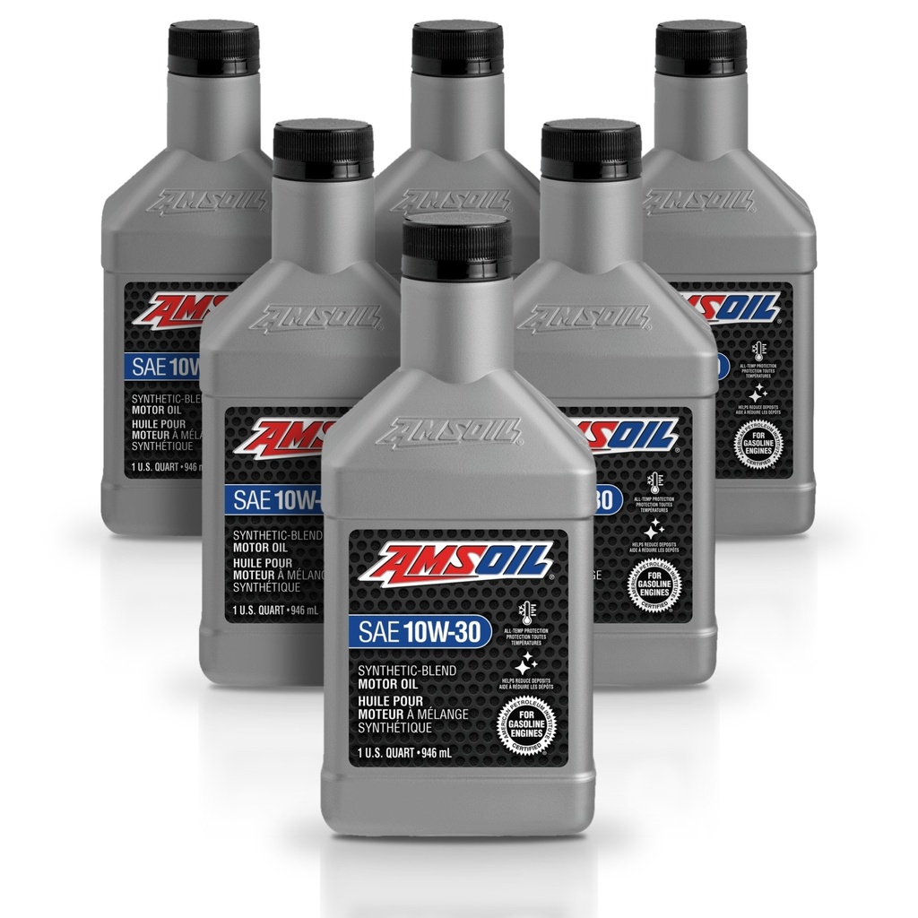 Kit 6 Litros Aceite motor Semisintetico 10W-30 946 ML AMSOIL
