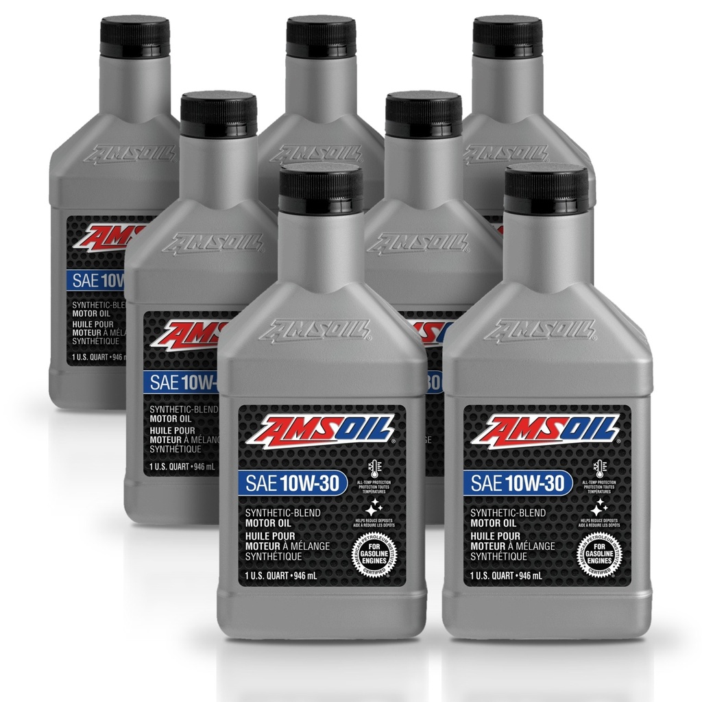 Kit 7 Litros Aceite motor Semisintetico 10W-30 946 ML AMSOIL