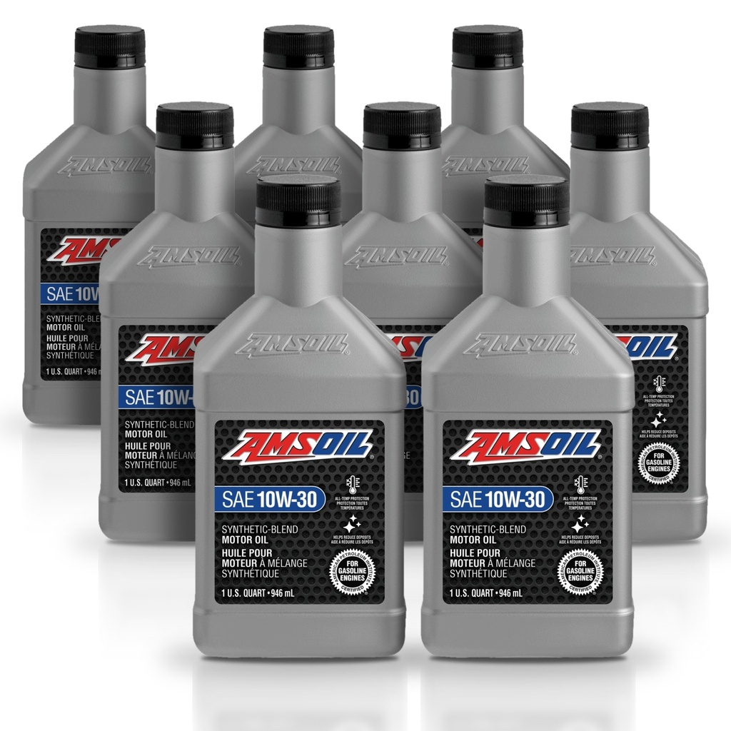 Kit 8 Litros Aceite motor Semisintetico 10W-30 946 ML AMSOIL
