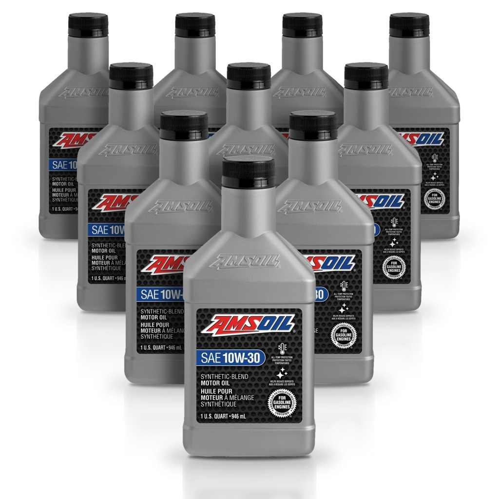 Kit 10 Litros Aceite motor Semisintetico 10W-30 946 ML AMSOIL