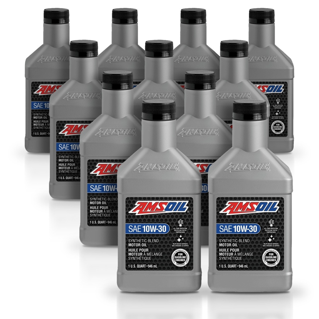 Kit 11 Litros Aceite motor Semisintetico 10W-30 946 ML AMSOIL