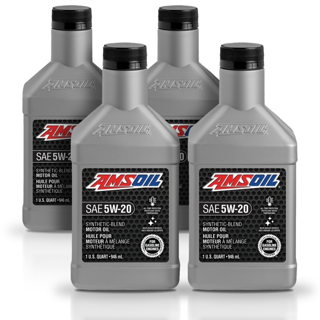 Kit 4 Litros Aceite motor Semisintetico 5W-20 946 ML AMSOIL