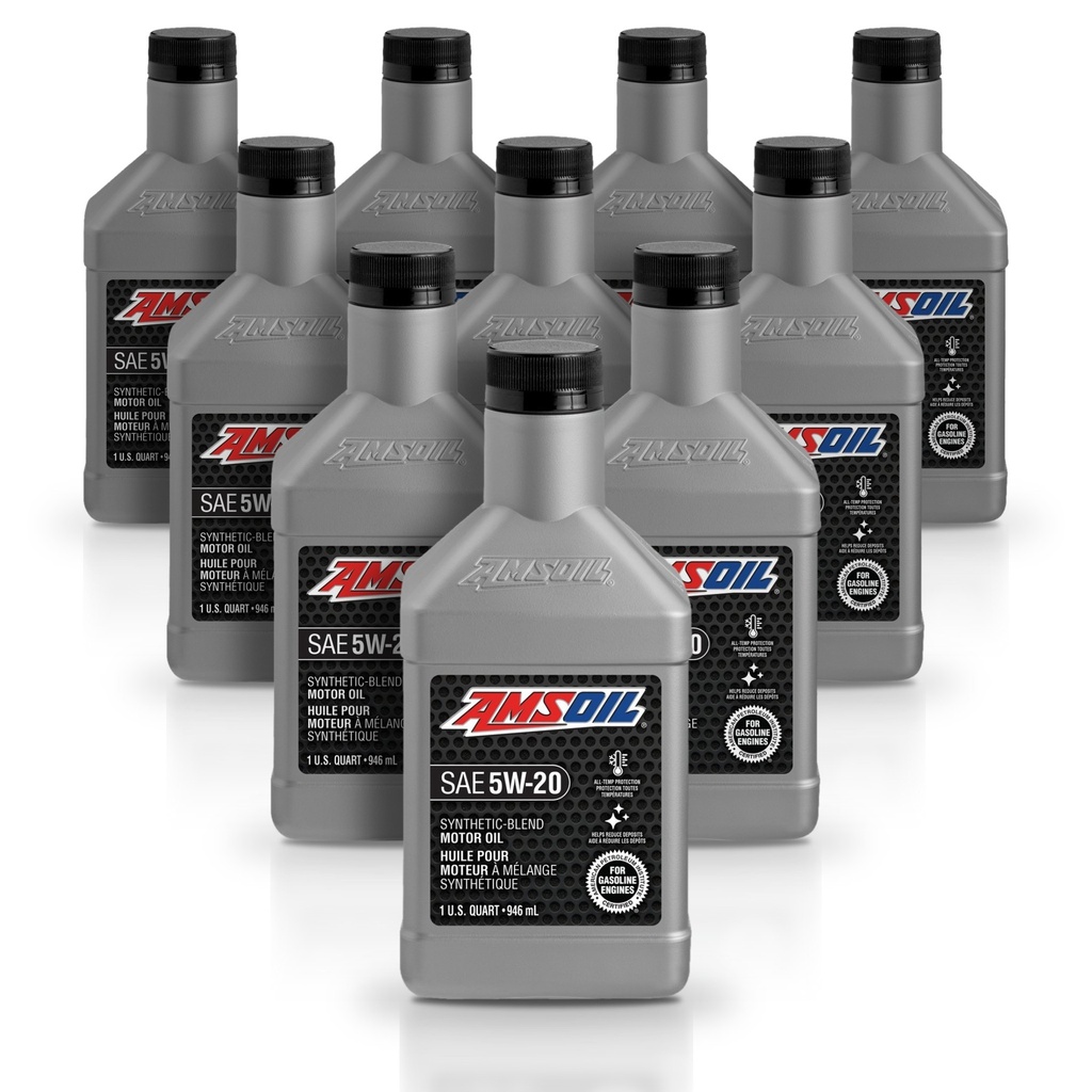 Kit 10 Litros Aceite motor Semisintetico 5W-20 946 ML AMSOIL
