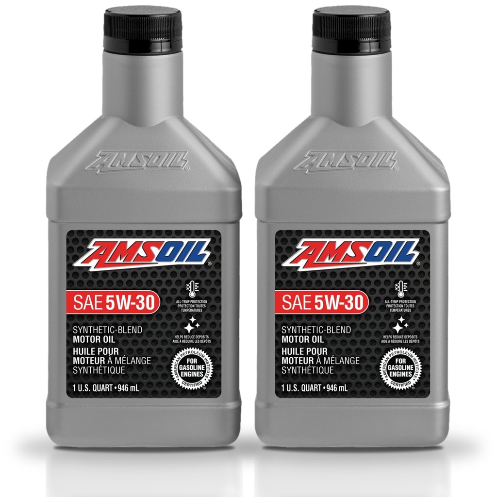 Kit 2 Litros Aceite motor Semisintetico 5W-30 946 ML AMSOIL