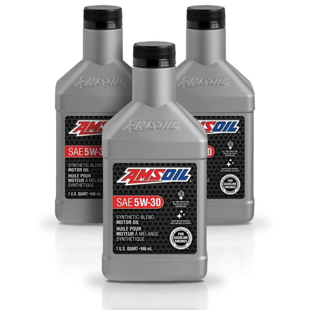 Kit 3 Litros Aceite motor Semisintetico 5W-30 946 ML AMSOIL