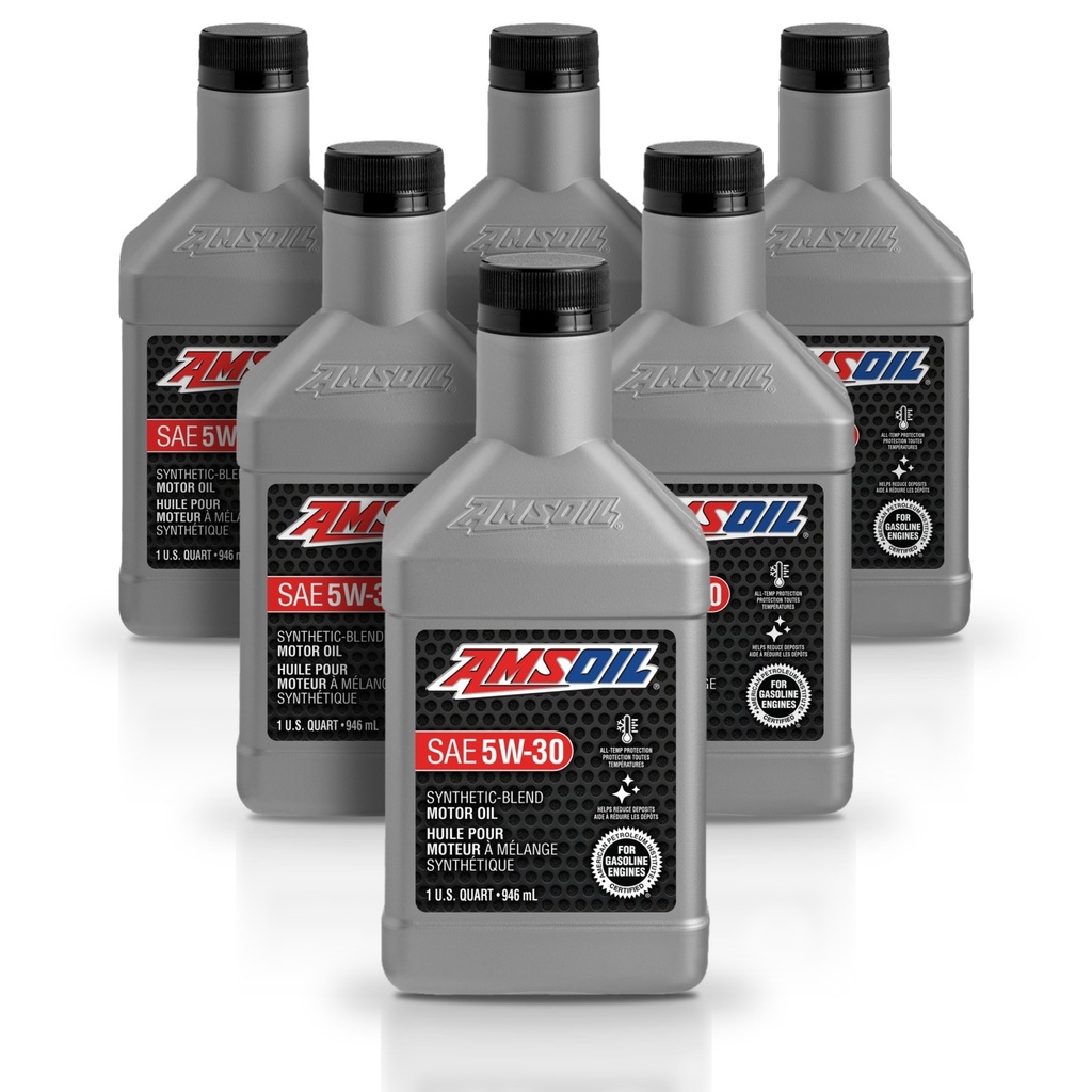 Kit 6 Litros Aceite motor Semisintetico 5W-30 946 ML AMSOIL