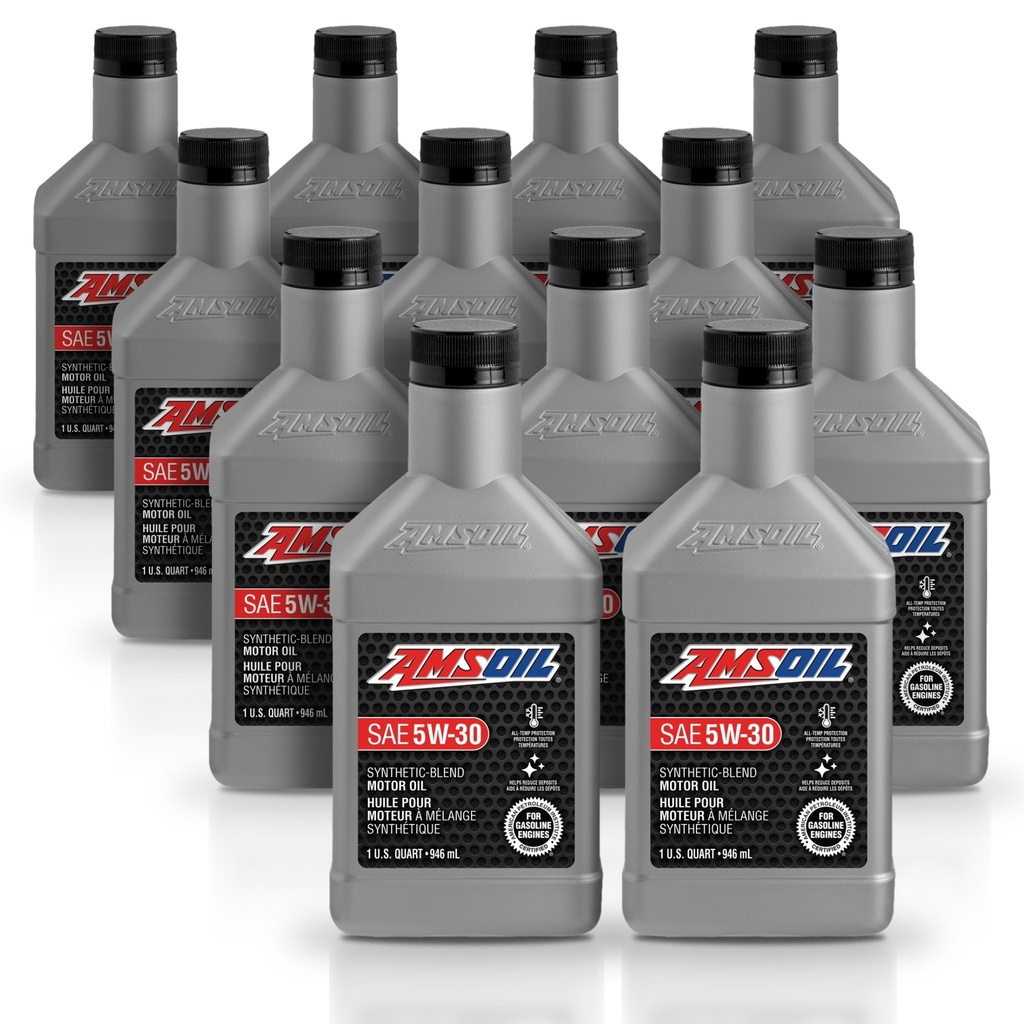Kit 12 Litros Aceite motor Semisintetico 5W-30 946 ML AMSOIL