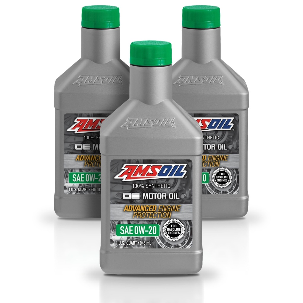 Kit 3 Litros ACEITE SINTETICO OE 0W-20 AMSOIL .946 ML AMSOIL