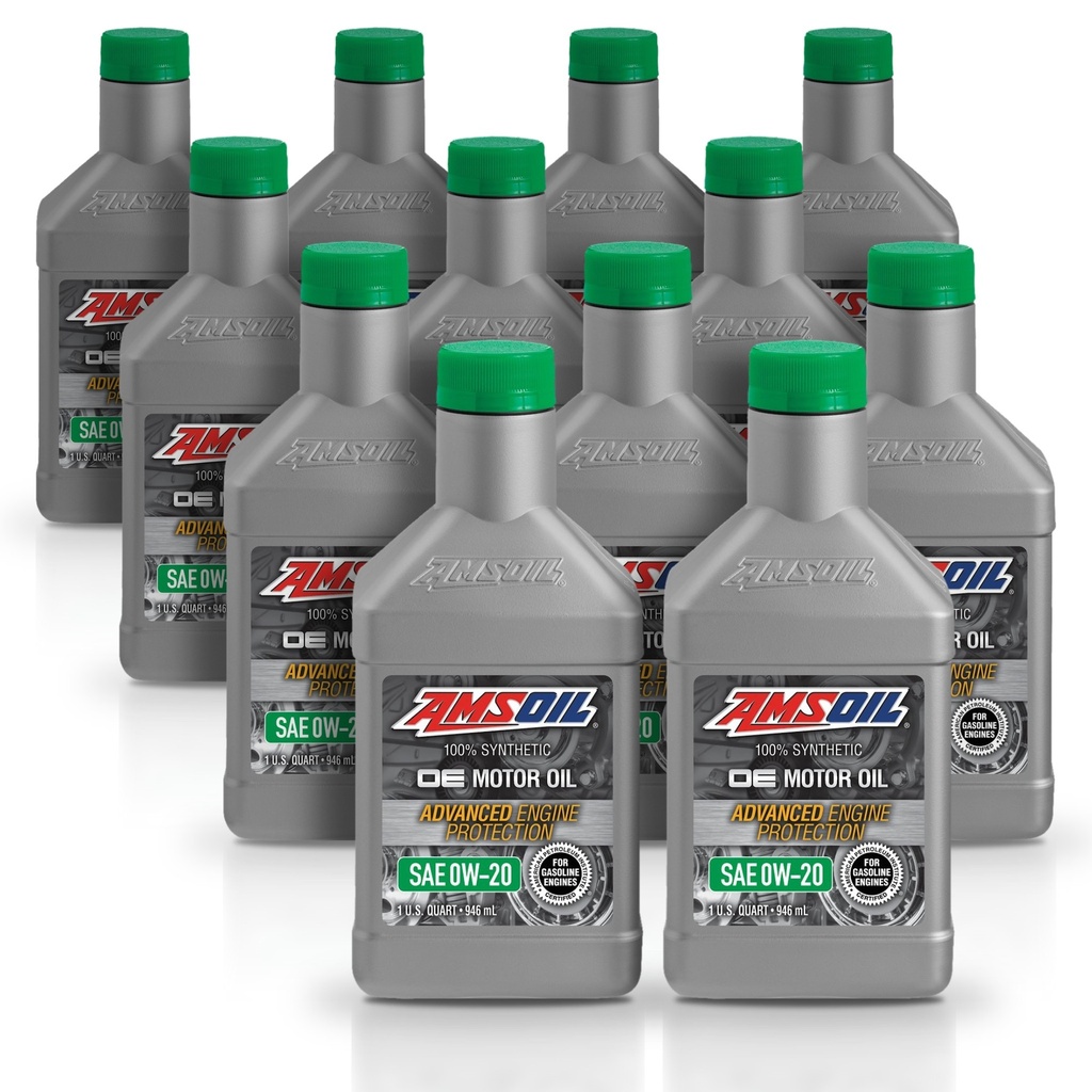 Kit 12 Litros ACEITE SINTETICO OE 0W-20 AMSOIL .946 ML AMSOIL