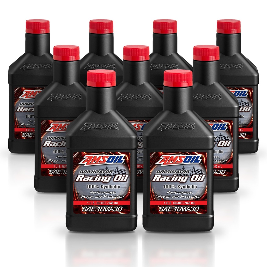 Kit 9 Litros DOMINATOR® SAE 10W-30 Synthetic Racing Oil AMSOIL