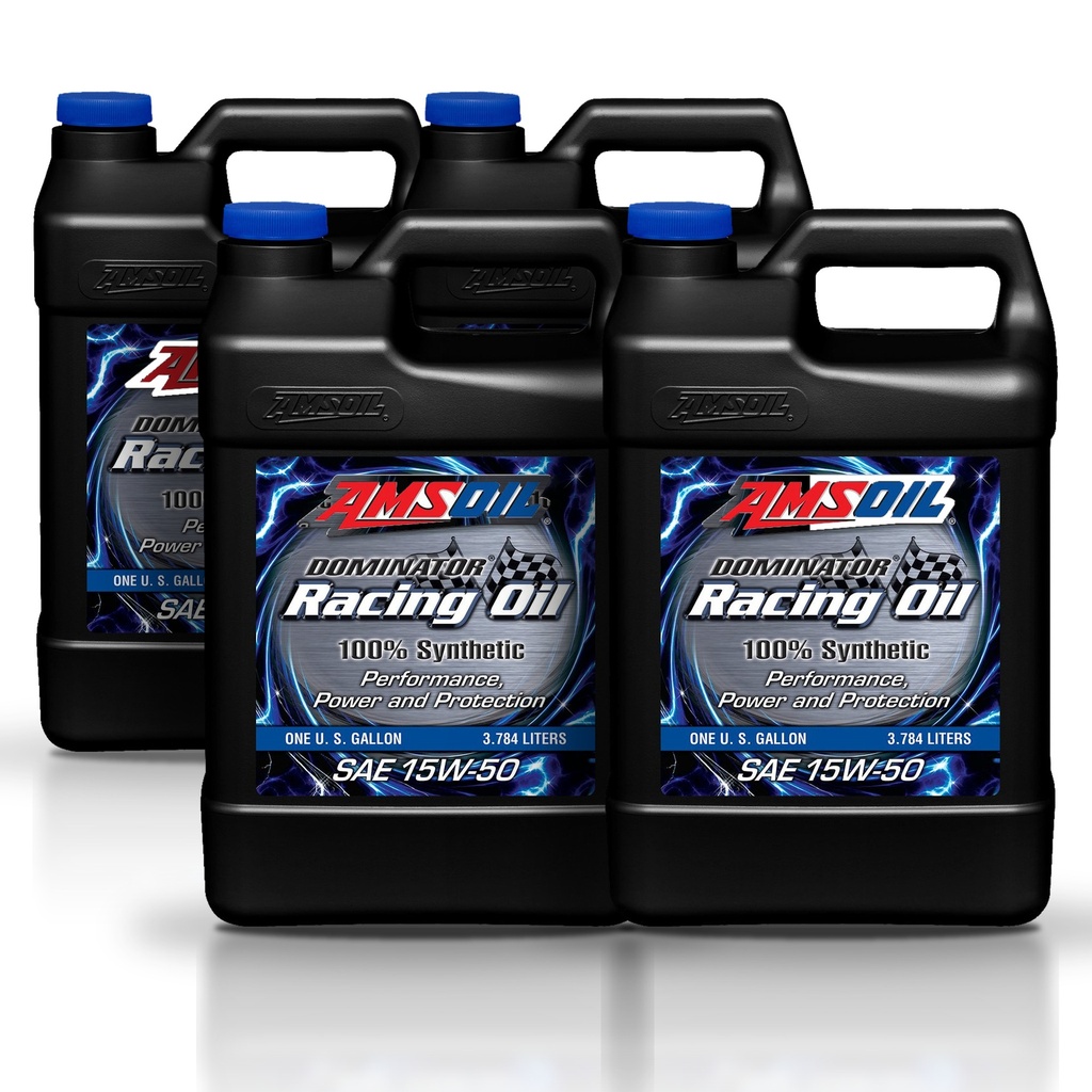 Kit 4 Galones DOMINATOR® SAE 15W-50 Synthetic Racing Oil AMSOIL