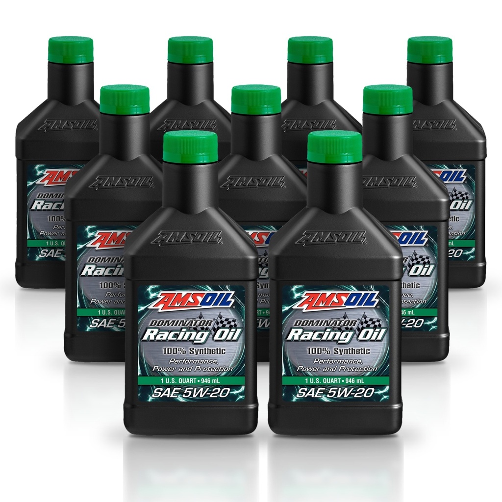 Kit 9 Litros DOMINATOR® SAE 5W-20 Synthetic Racing Oil AMSOIL