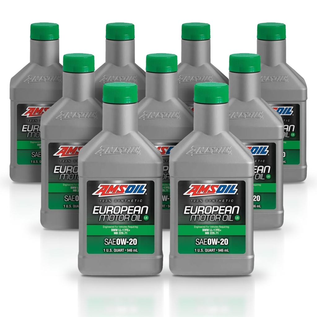 Kit 9 Litros European Car Formula 0W-20 LS Synthetic Motor Oil AMSOIL