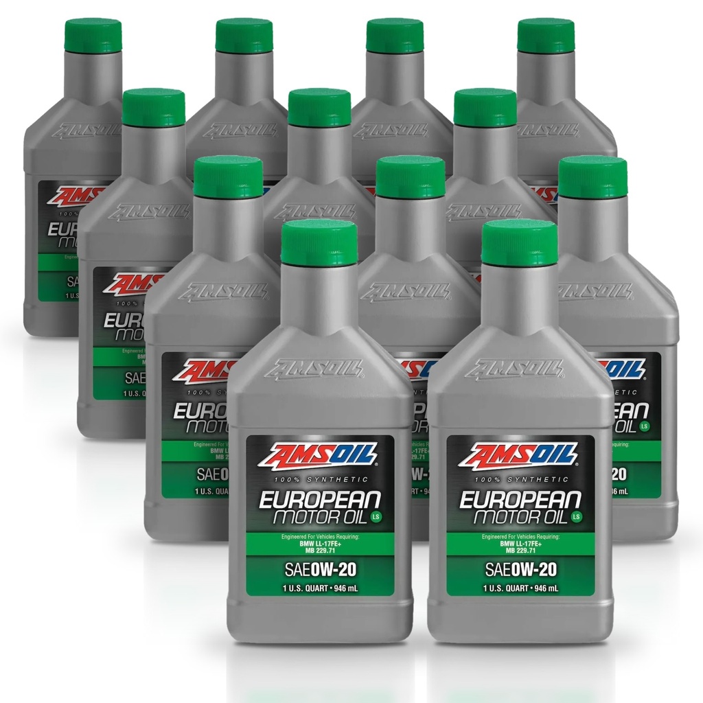 Kit 12 Litros European Car Formula 0W-20 LS Synthetic Motor Oil AMSOIL
