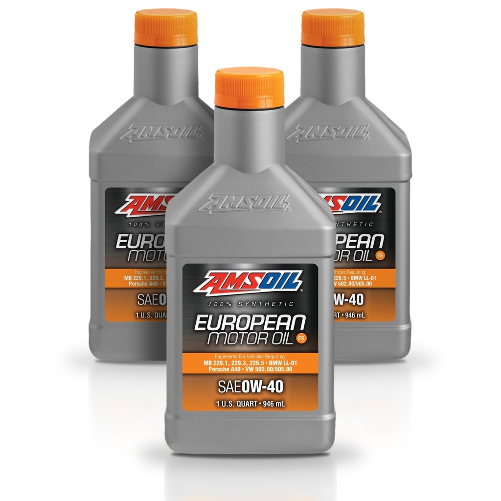 Kit 3 Litros European Car Formula 0W-40 FS Synthetic Motor Oil AMSOIL
