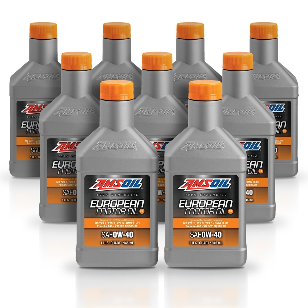 Kit 9 Litros European Car Formula 0W-40 FS Synthetic Motor Oil AMSOIL