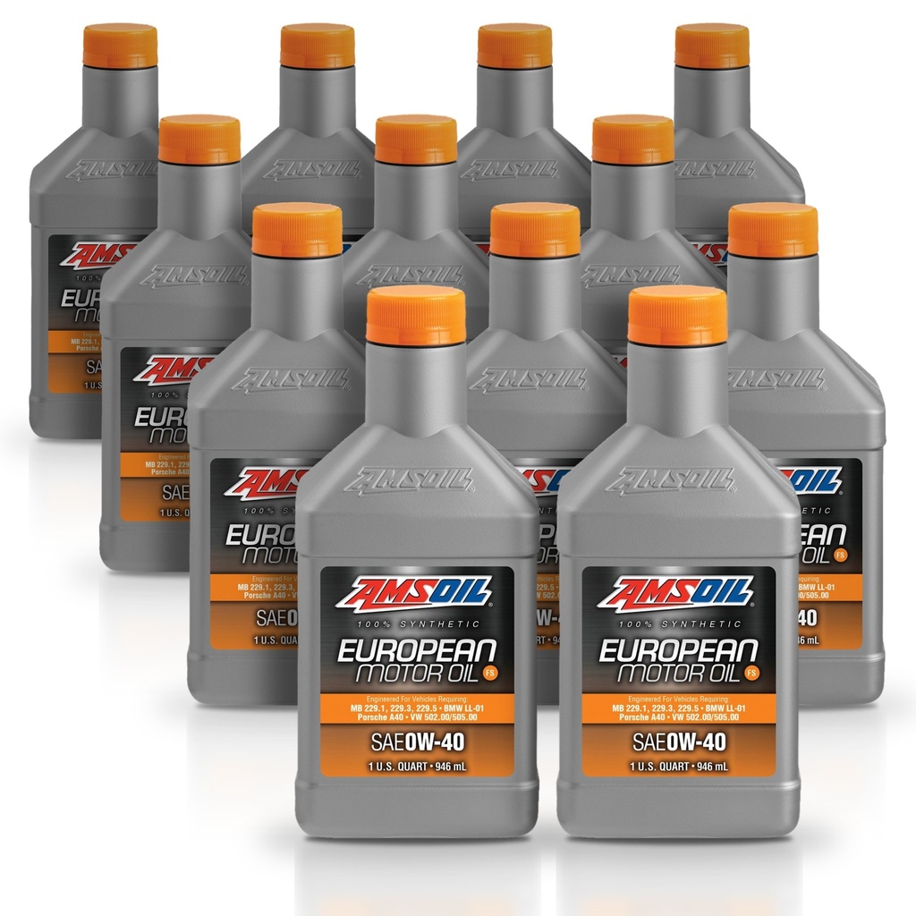 Kit 12 Litros European Car Formula 0W-40 FS Synthetic Motor Oil AMSOIL