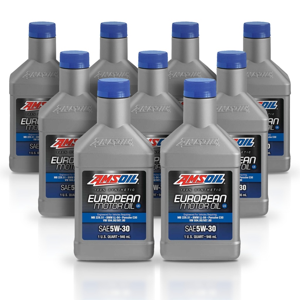 Kit 9 Litros European Car Formula 5W-30 LS Synthetic Motor Oil AMSOIL