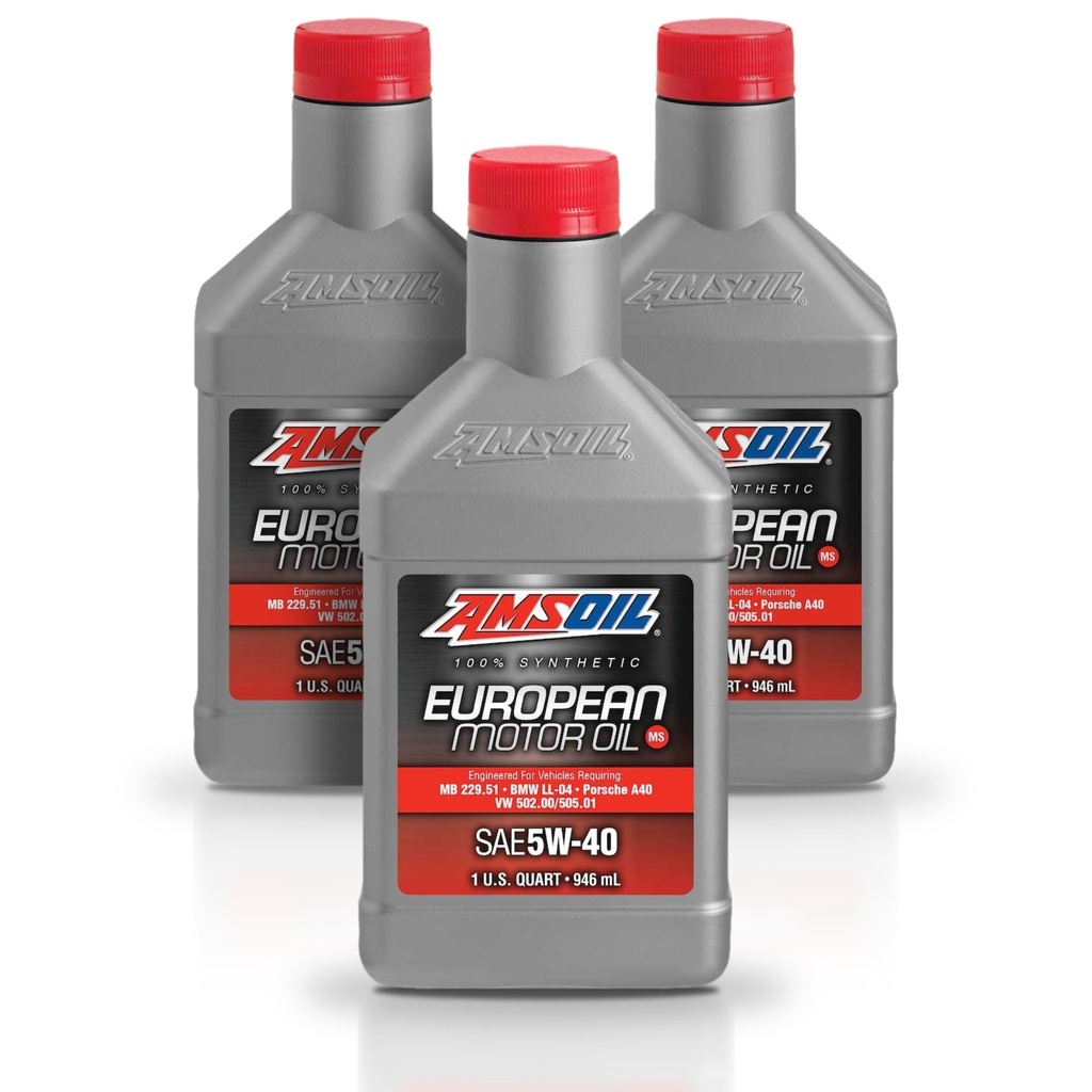 Kit 3 Litros European Car Formula 5W-40 MS Synthetic Motor Oil AMSOIL